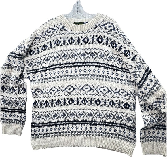 croft & barrow Other - Croft & Barrow Sweater Men's XL Vintage‎ USA Made Hand Framed Cotton Fisherman